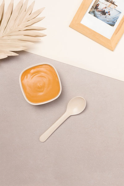 Purée fondante de patate douce poulet coco - Popote Bébé