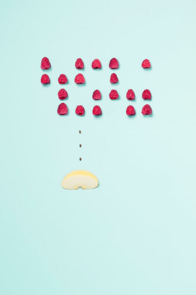 Muffin aux pommes et aux framboises - Popote Bébé