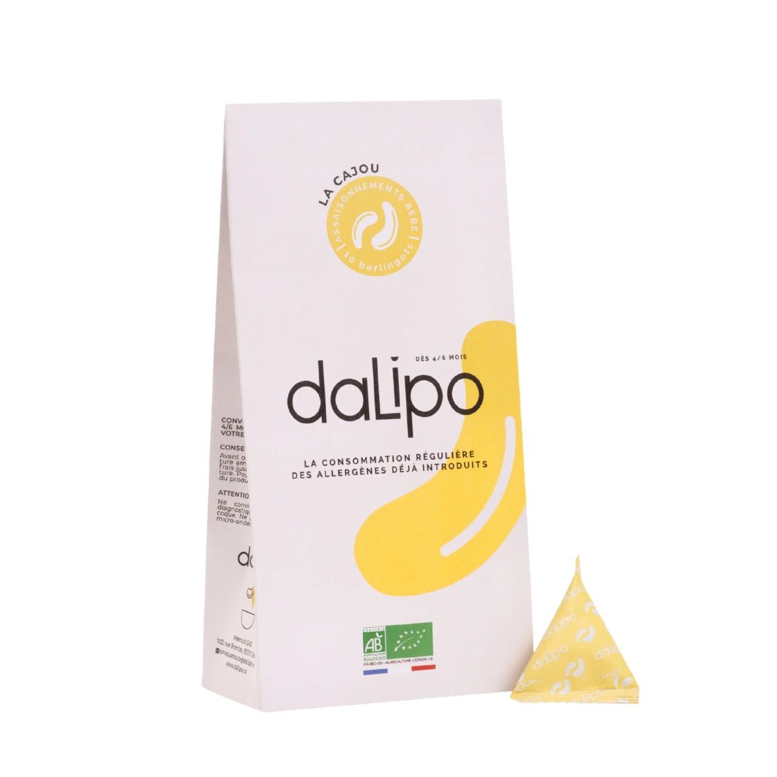 Sachet de consolidation de la noix de cajou - Popote Bébé