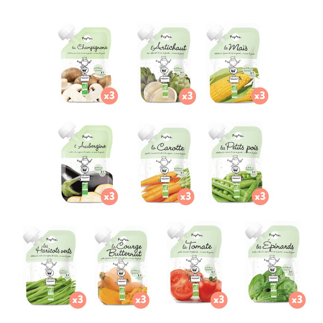 Les légumes pack découverte - Popote Bébé