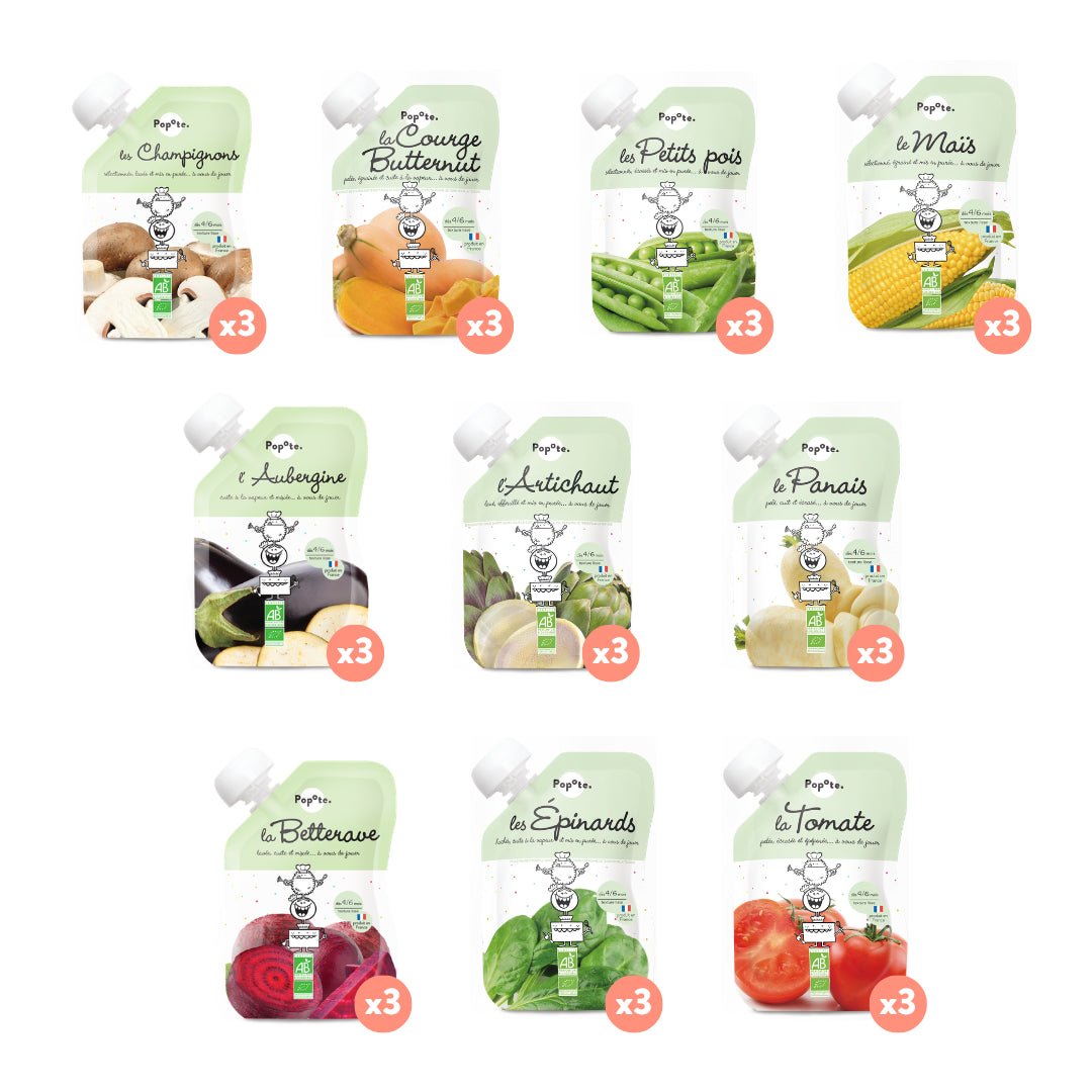 Les légumes pack découverte - Popote Bébé