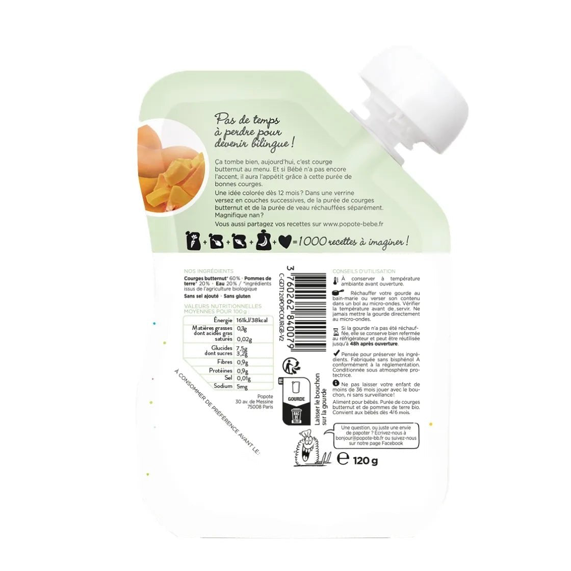 La Courge Butternut - Popote Bébé