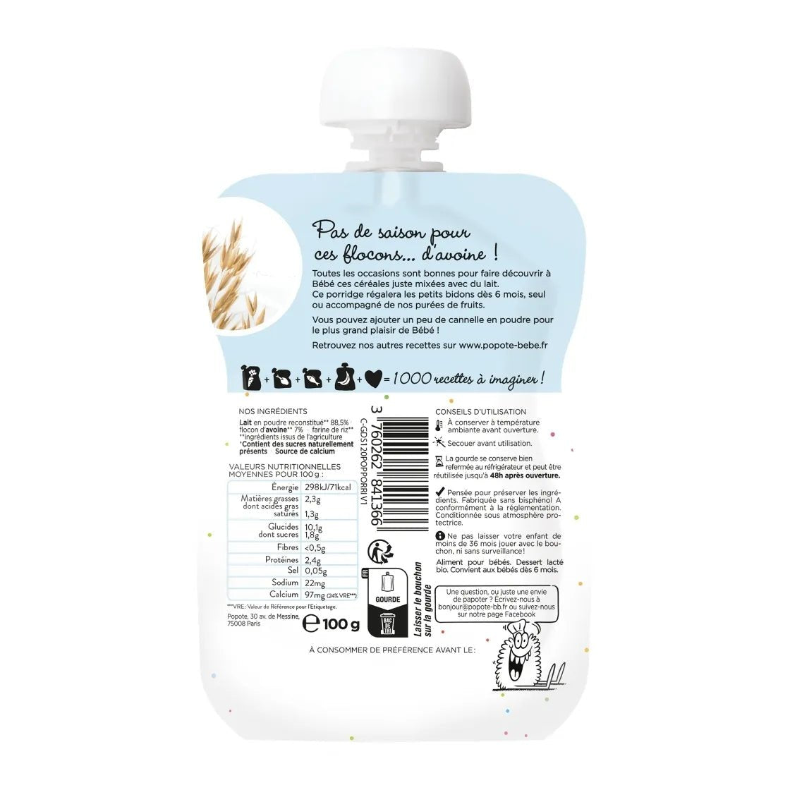 Le Porridge - Popote Bébé