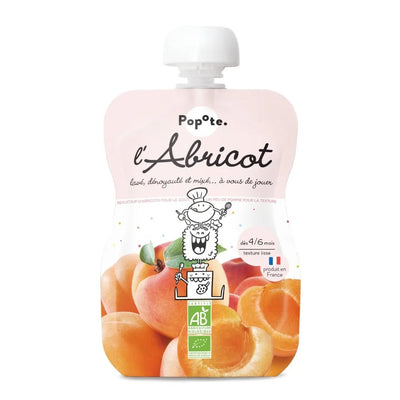 Compote bio abricot pomme 120g pour bébé dès 4-6 mois - Popote Bébé