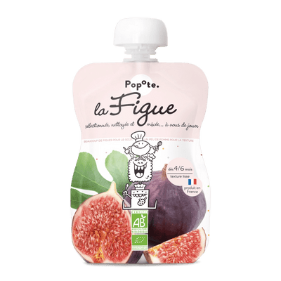 Compote bio figue 120g pour bébé dès 4-6 mois - Popote Bébé
