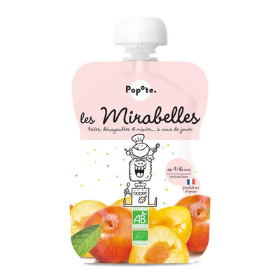Compote bio mirabelles 120g pour bébé dès 4-6 mois - Popote Bébé