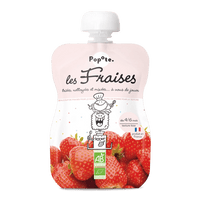 Compote bio fraises 120g pour bébé dès 4-6 mois - Popote Bébé