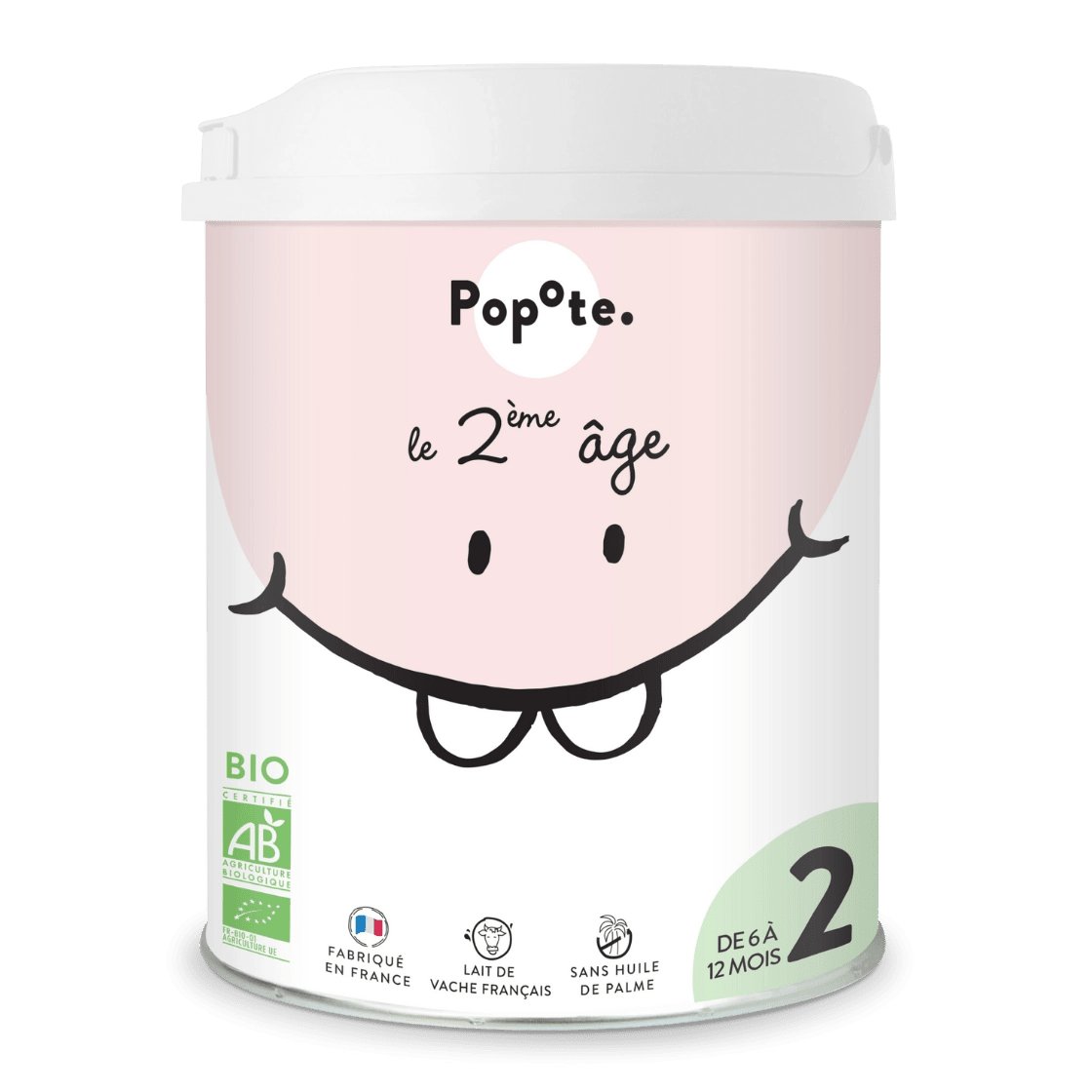 Le Lait 2ème âge 800g - Popote Bébé