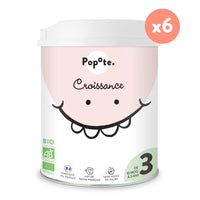 Lot de 6 laits 3ème âge 800g - Popote Bébé