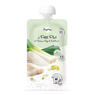 Le Petit Plat Poireau Riz Cabillaud - Popote Bébé